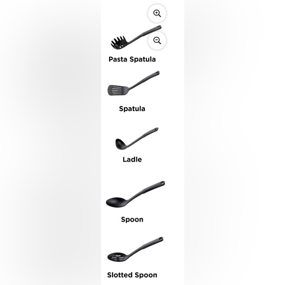 NWOT 5pc T-Fal utensils (PastaSpatula•Spatula
•Ladle• Spoon•slotted Spoon) - Picture 2 of 5